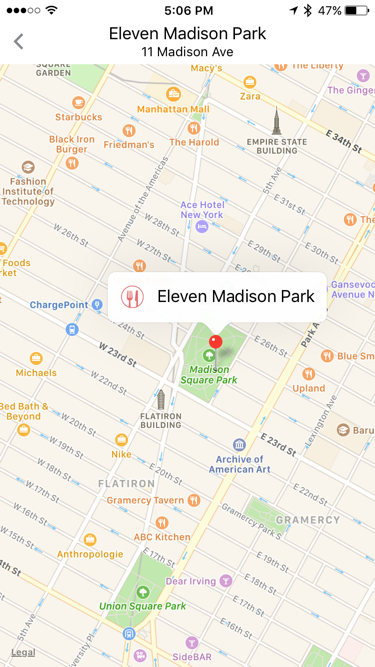 Map view