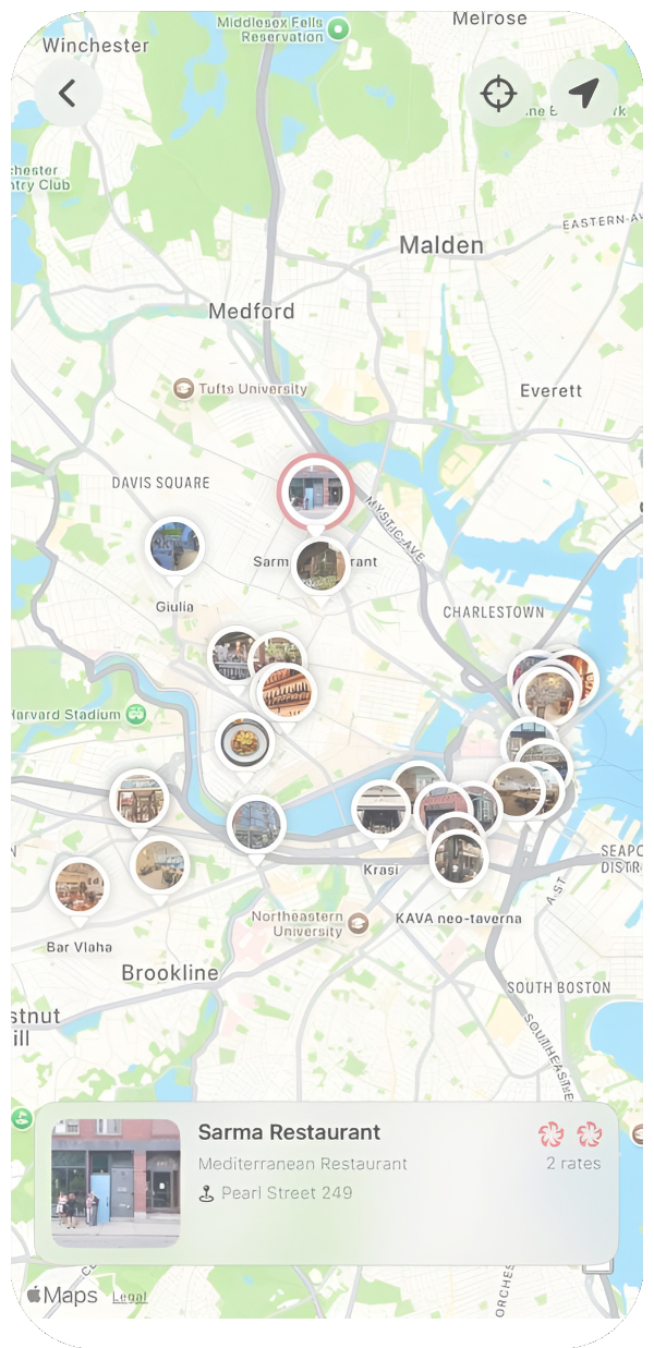 Map screen